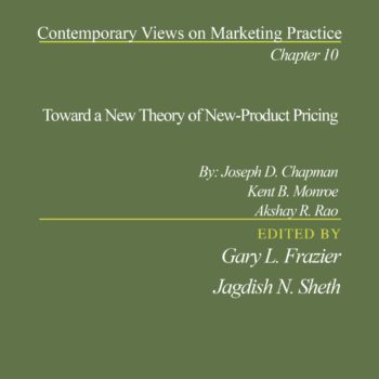 Toward A Theory Of New Product Pricing