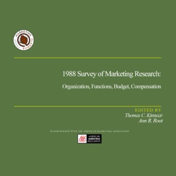 1988 Survey Of Marketing Research