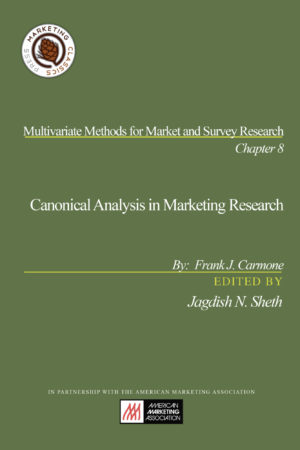 Canonical Analysis Marketing Research