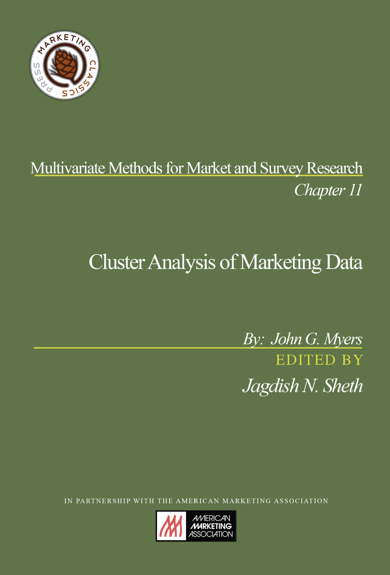Cluster Analysis of Marketing Data