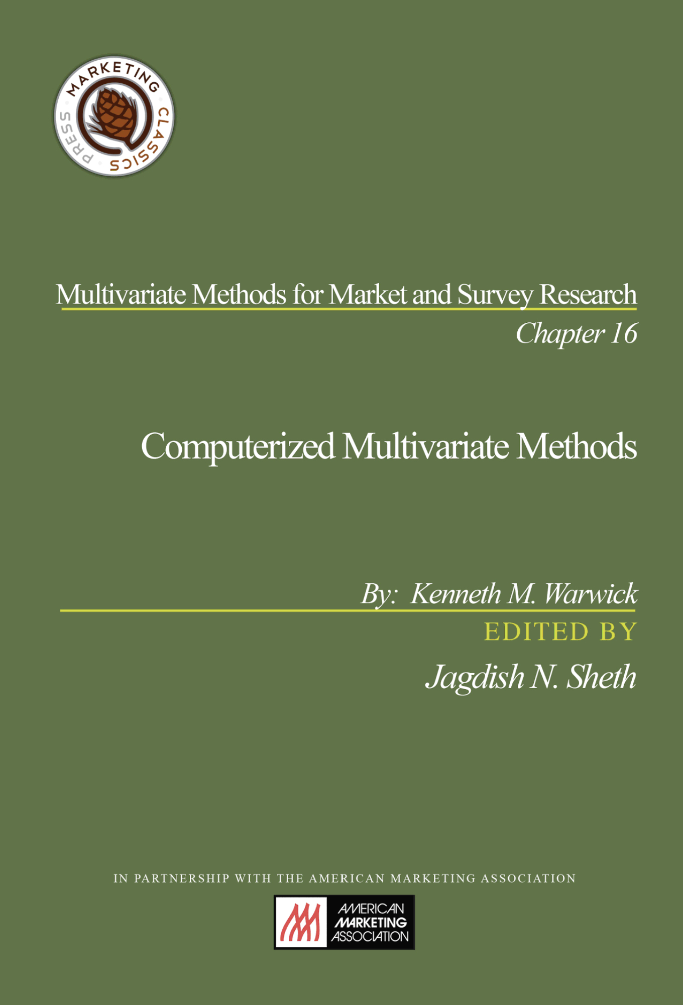 Computerized Multivariate Methods