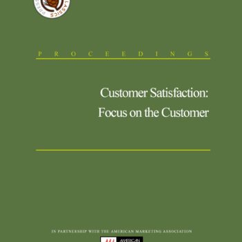 Customer Satisfaction Focus On The Customer