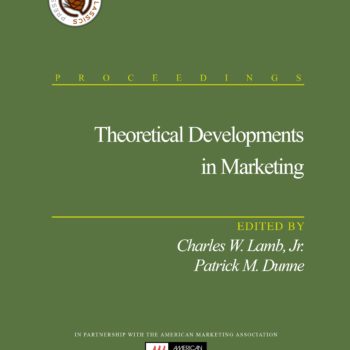 Theoretical Developments In Marketing