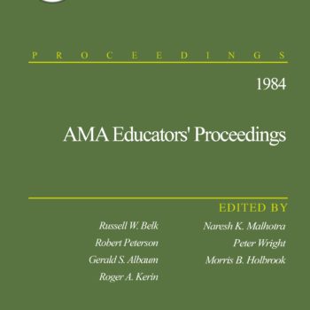 1984 Ama Educators Proceedings