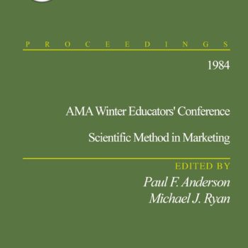 1984 AMA Winter Educators Conference Scientific Method In Marketing