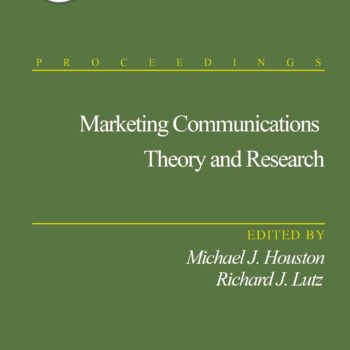 Marketing Communications Theory And Research